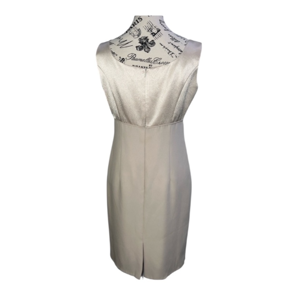 Vintage Nahdree Collection Cream Sheath Dress & Pearl Bolero Jacket Set - Picture 5 of 7